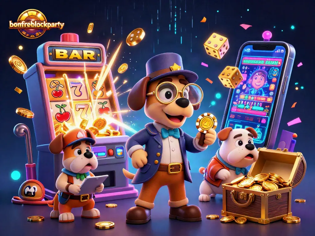 Join the bonfireblockparty fun with a 3D casino adventure exploring poker, slots, and treasures!