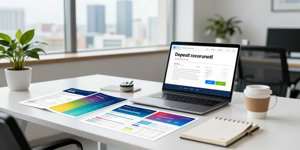 Exploring beste spaarrente Nederland options in a modern financial workspace.
